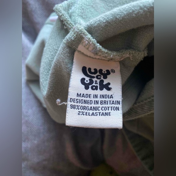 Lucy & Yak Original corduroy Dungarees in Green Bay - US 8 UK 12 - Picture 4 of 7